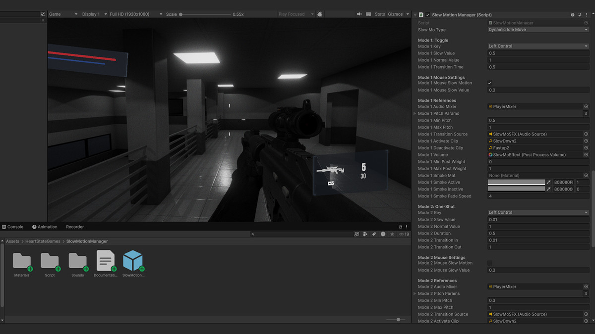Slow Motion Manager - Bullet Time Solution
