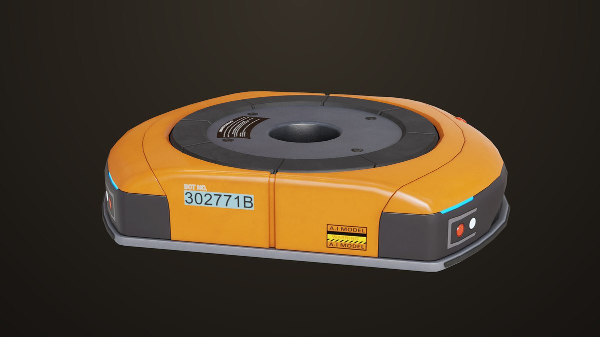 Warehouse Orange Robot Generic URP HDRP Textures