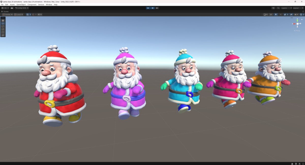 santa claus 24 animations