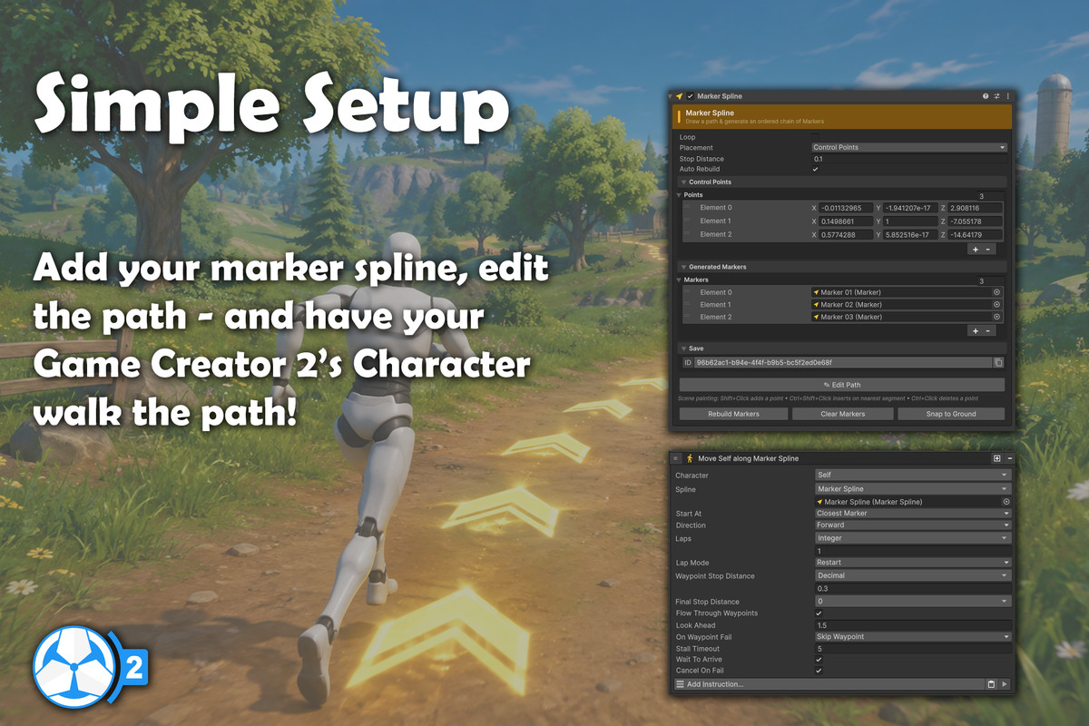 Marker Spline - Game Creator 2