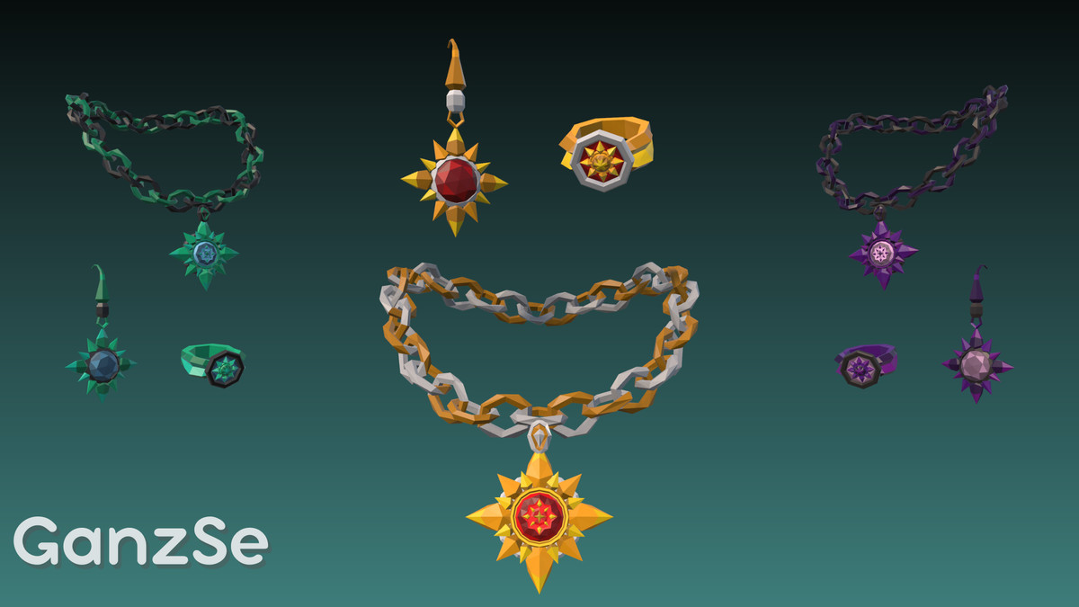 GanzSe Jewelry - Fantasy Low Poly Pack