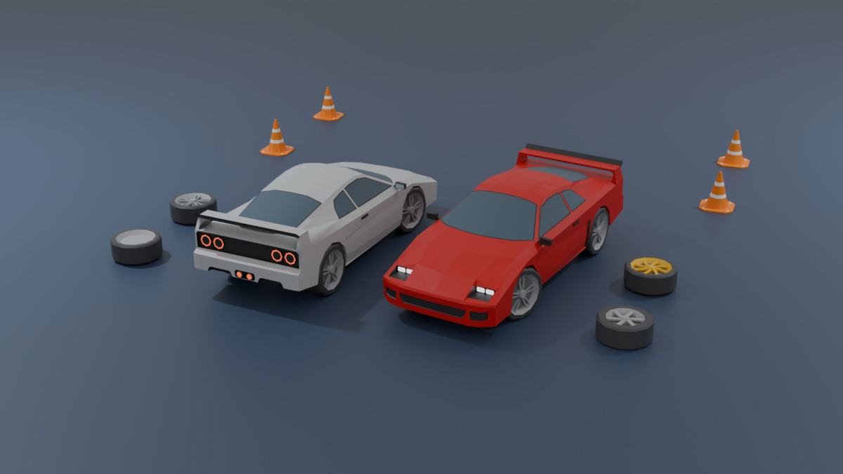 Mobile Optimize-Low Poly Cars