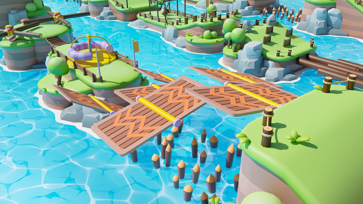 Platformer Deathrun - Low Poly 3D Models Pack