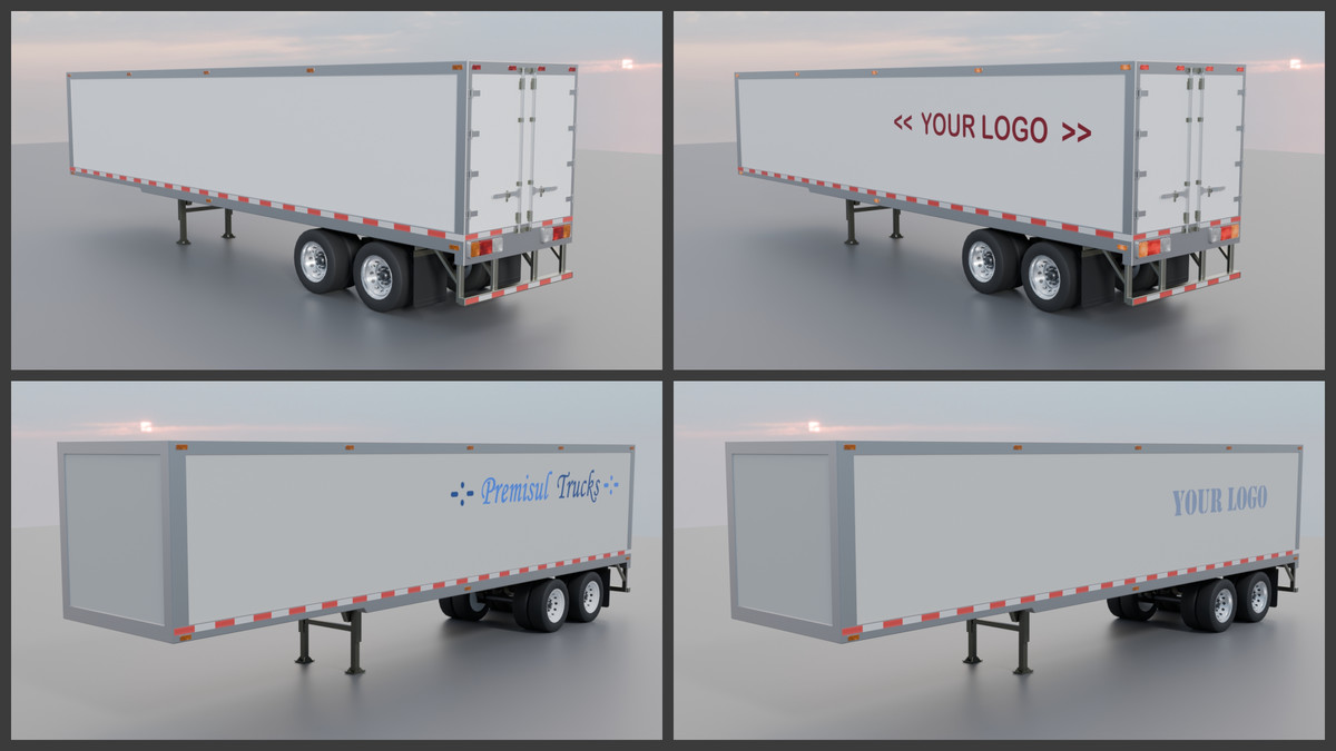 European Semi Truck Pack – Detailed Interior, Modular Trailer & Functional Doors