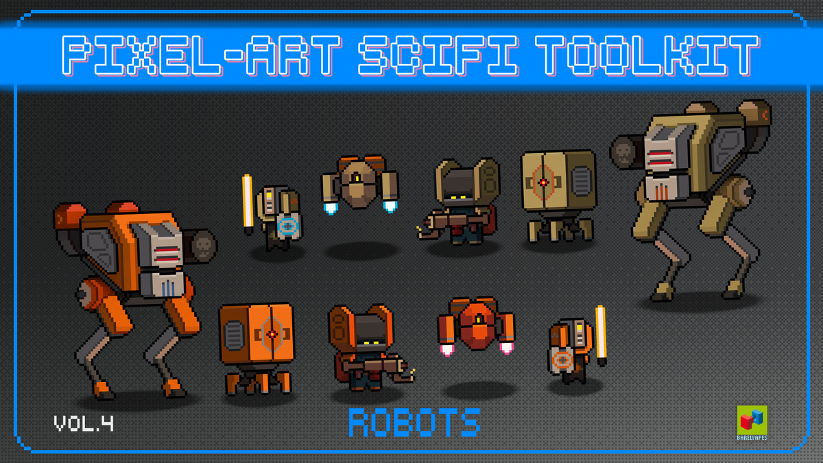 2D Pixel Art Sci-Fi Bundle