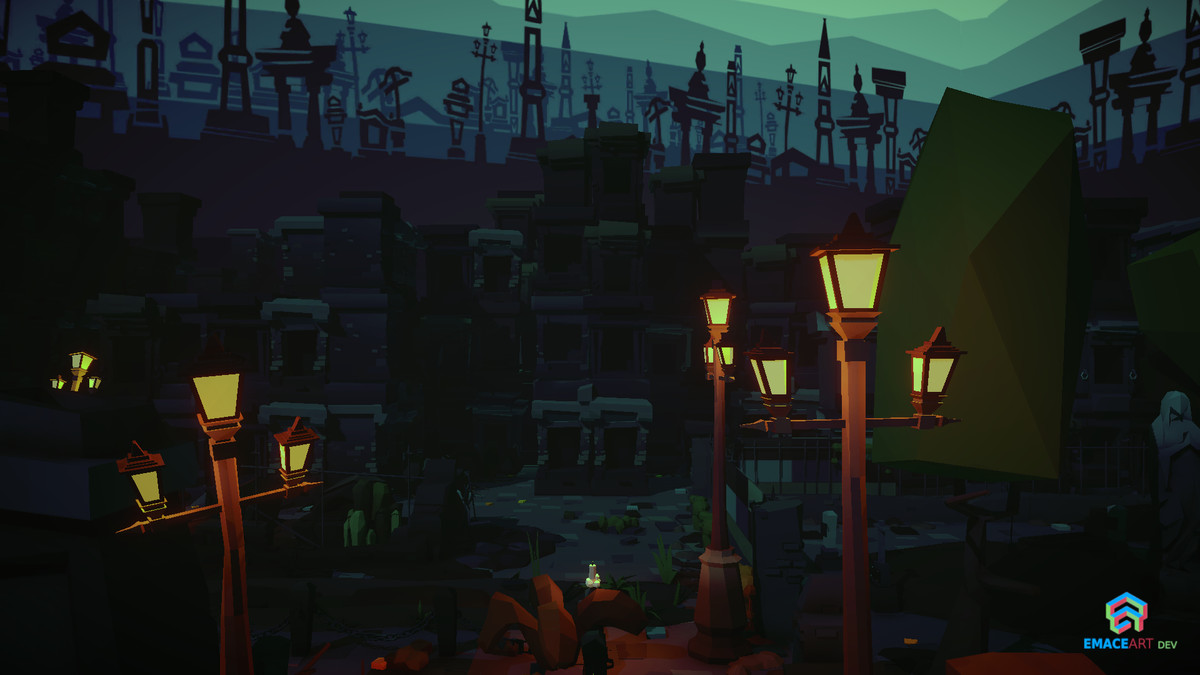 NecroPOLY - Low Poly Cemetery Kit — FREE - Dark Corners