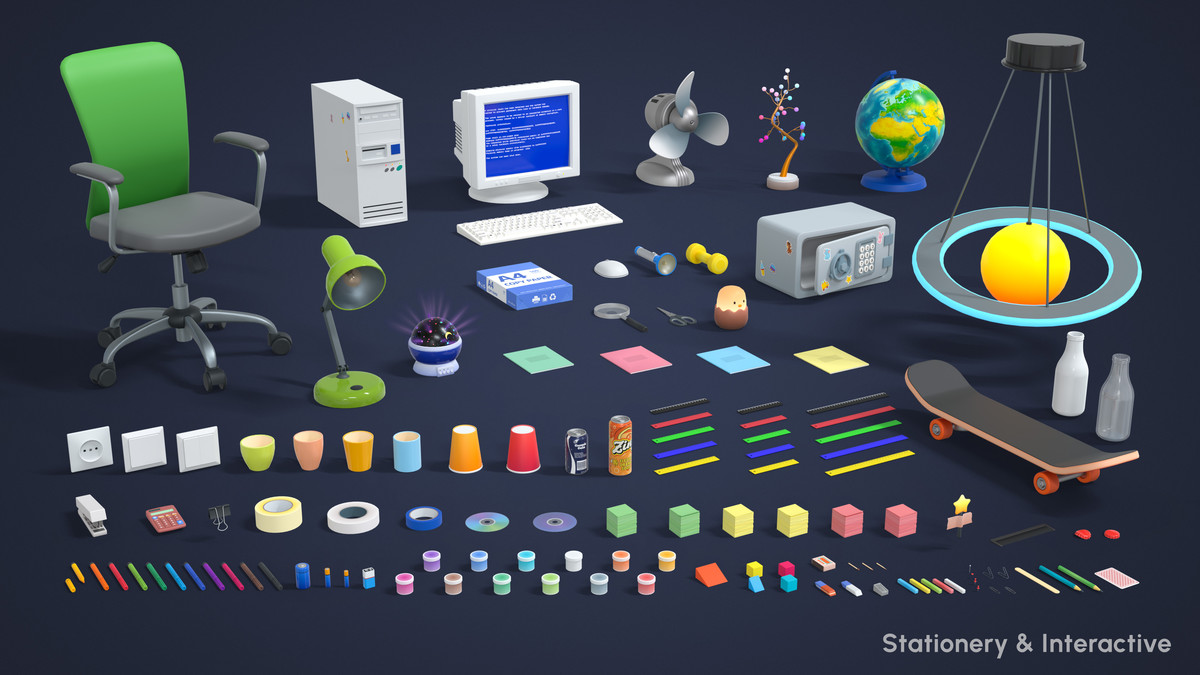 Playroom - Low Poly 3D Models Pack