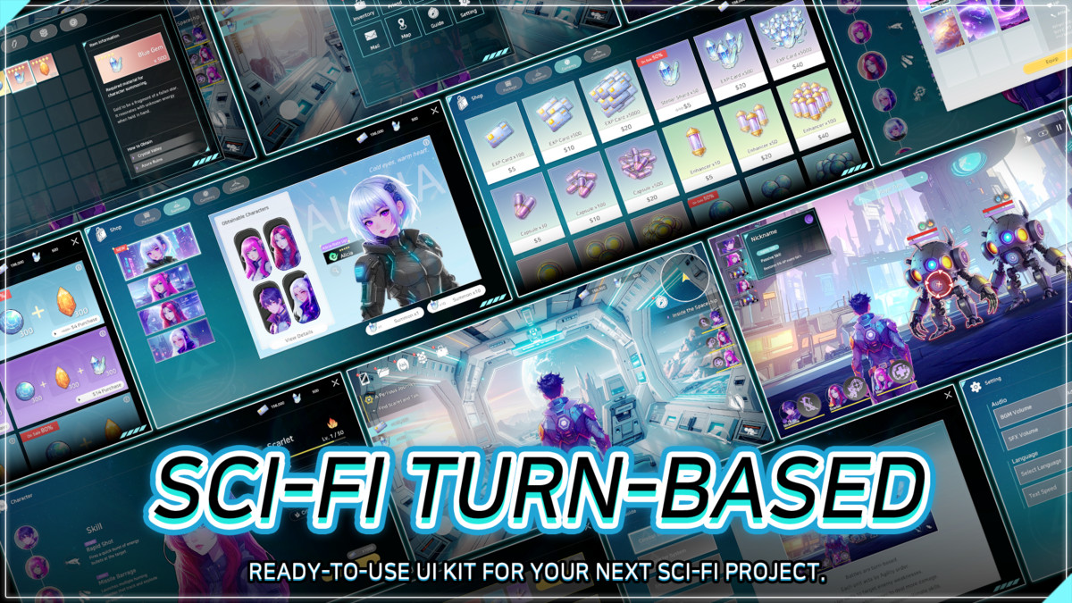 Sci-Fi Turn-Based UI