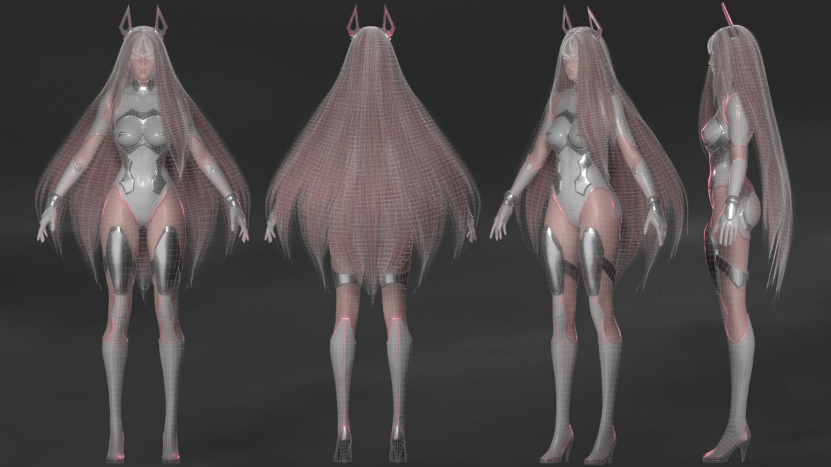 Stellar Aerith - Anime Sci-fi Girl