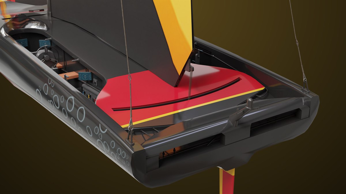 Yacht Hydrofoil Sailing Boats HDRP URP Textures