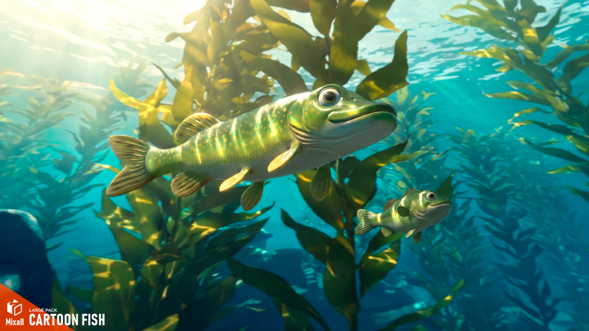 Cartoon fish - large pack