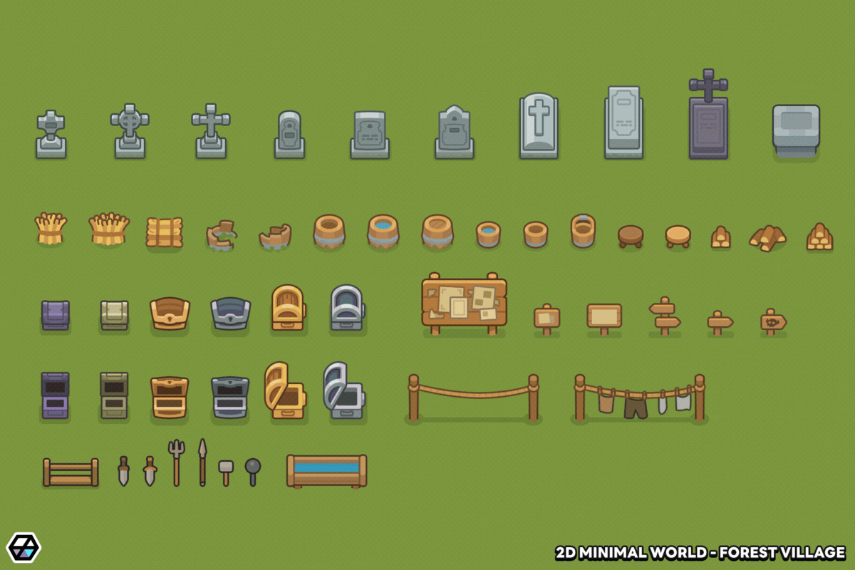 2D Minimal World - Forest Village
