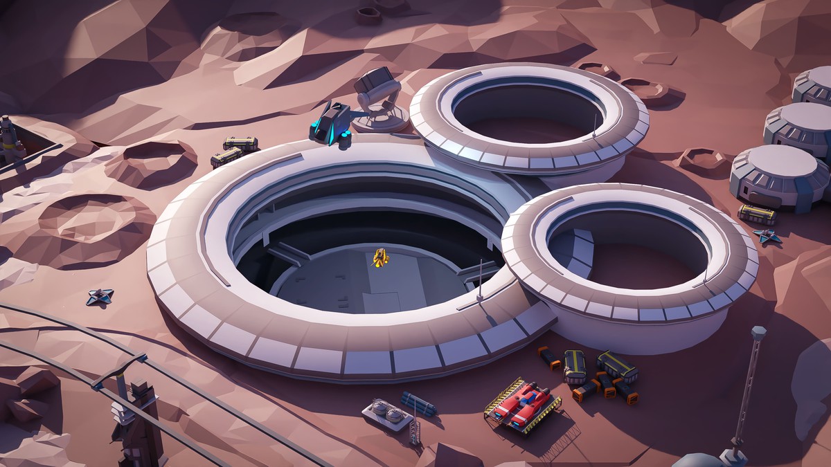 Mars Spaceport - Low Poly 3D Models Pack