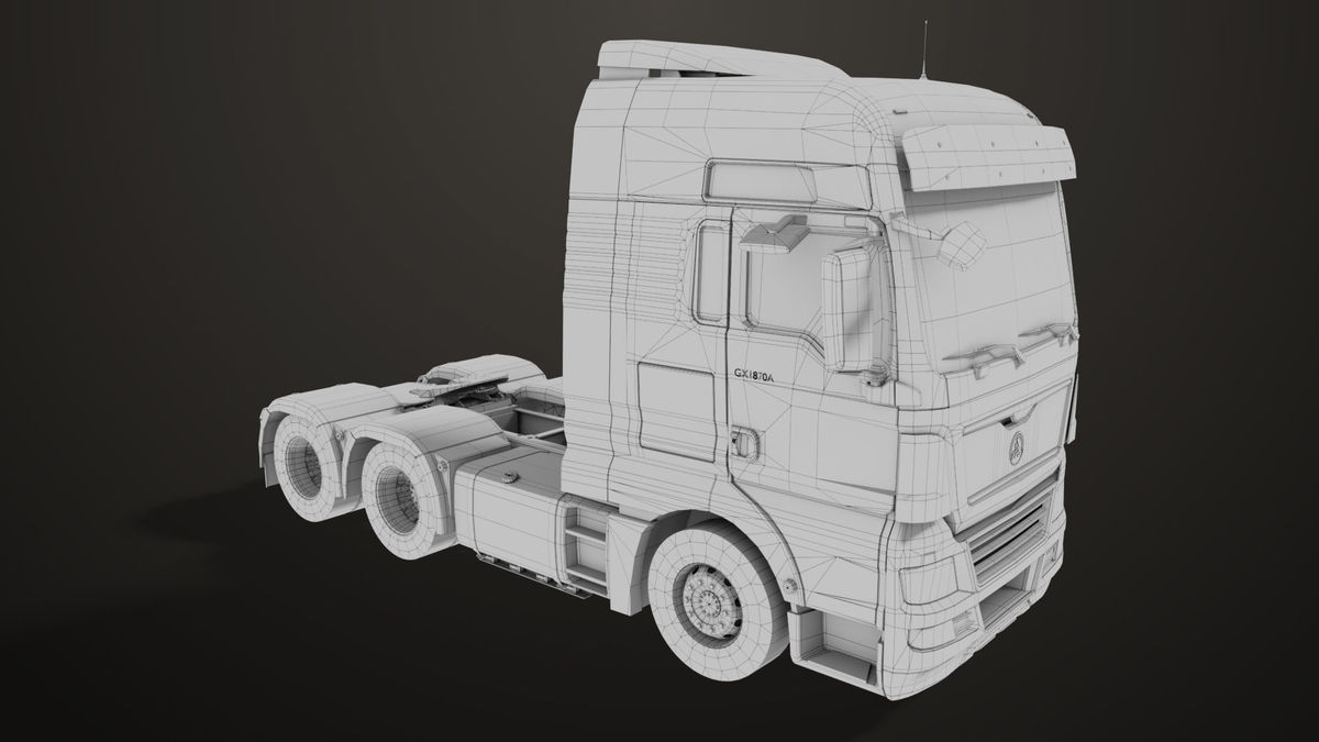 Heavy Truck 04 Chassis Yellow