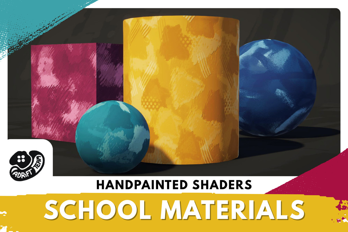 Handpainted Shader and School Materials Textures