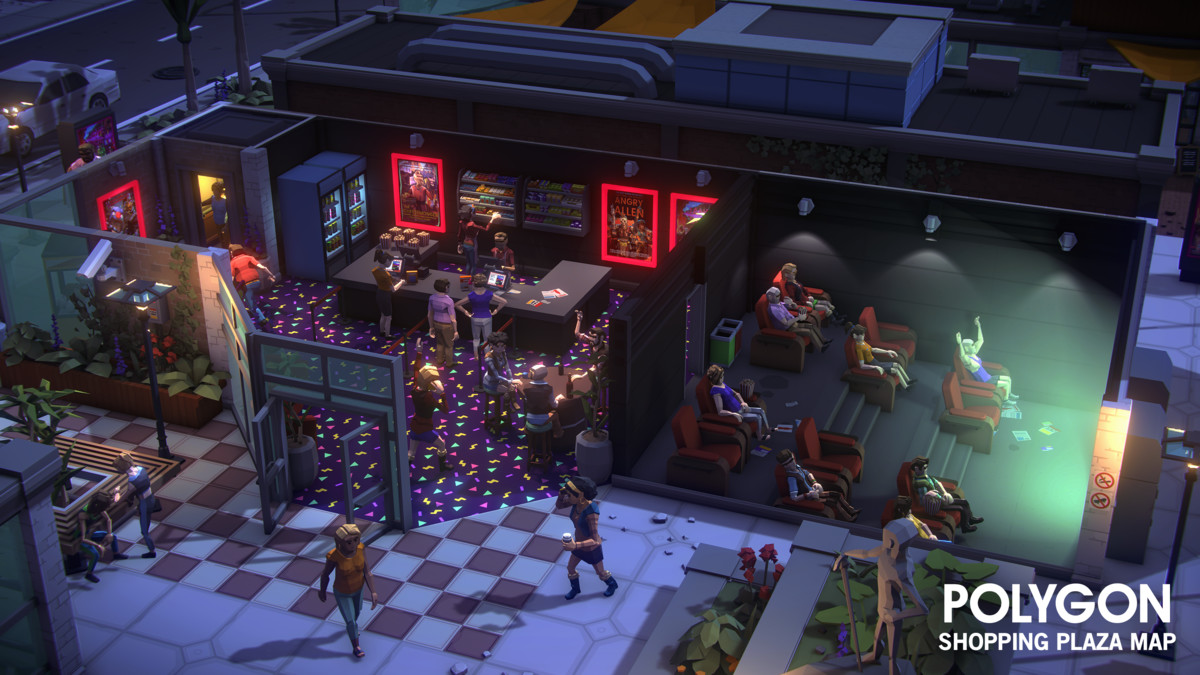 POLYGON - Shopping Plaza Map - Art by Synty