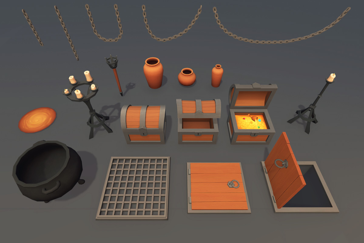 Stylized Dungeon Props