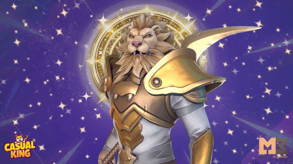 Lion Cartoon Character