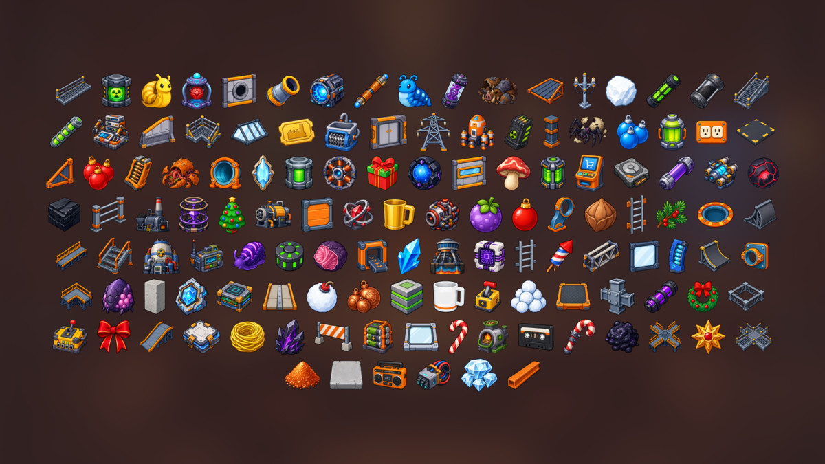 Sci-Fi Base Building Space Colony Infrastructure Technology Icons Pack