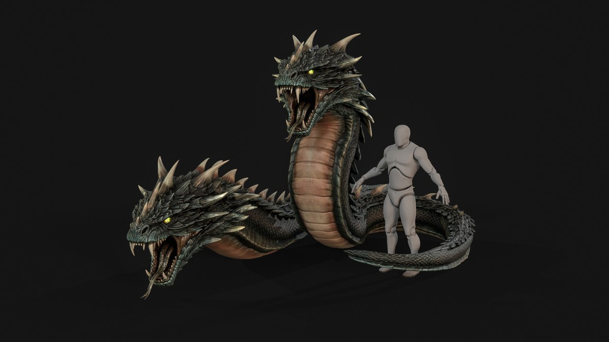 Basilisk Snake Character
