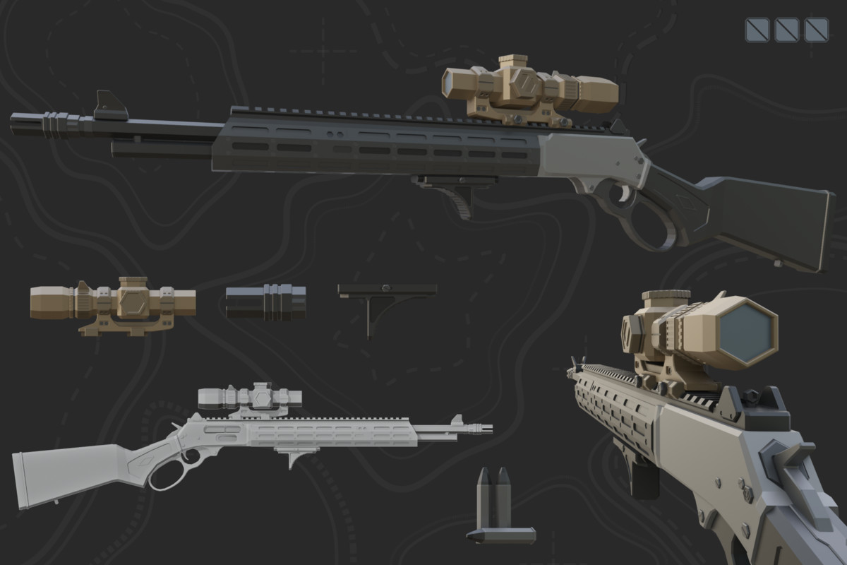 Low Poly Weapon Bundle Pack V
