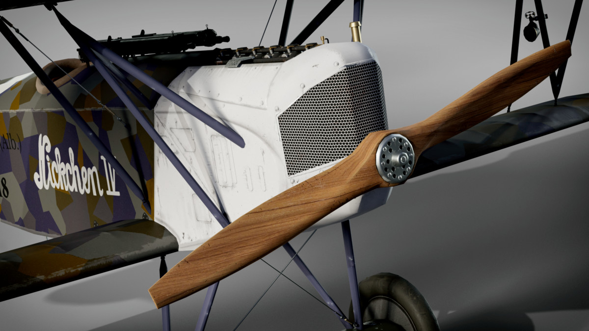 Aircraft Fokker DVII Rigged