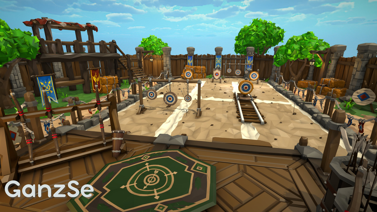 GanzSe Archery Range - Modular Low Poly Environment