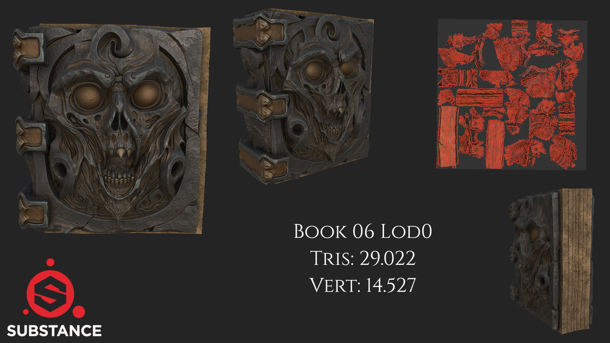 7 Dark Fantasy Books / Grimoire / Tome