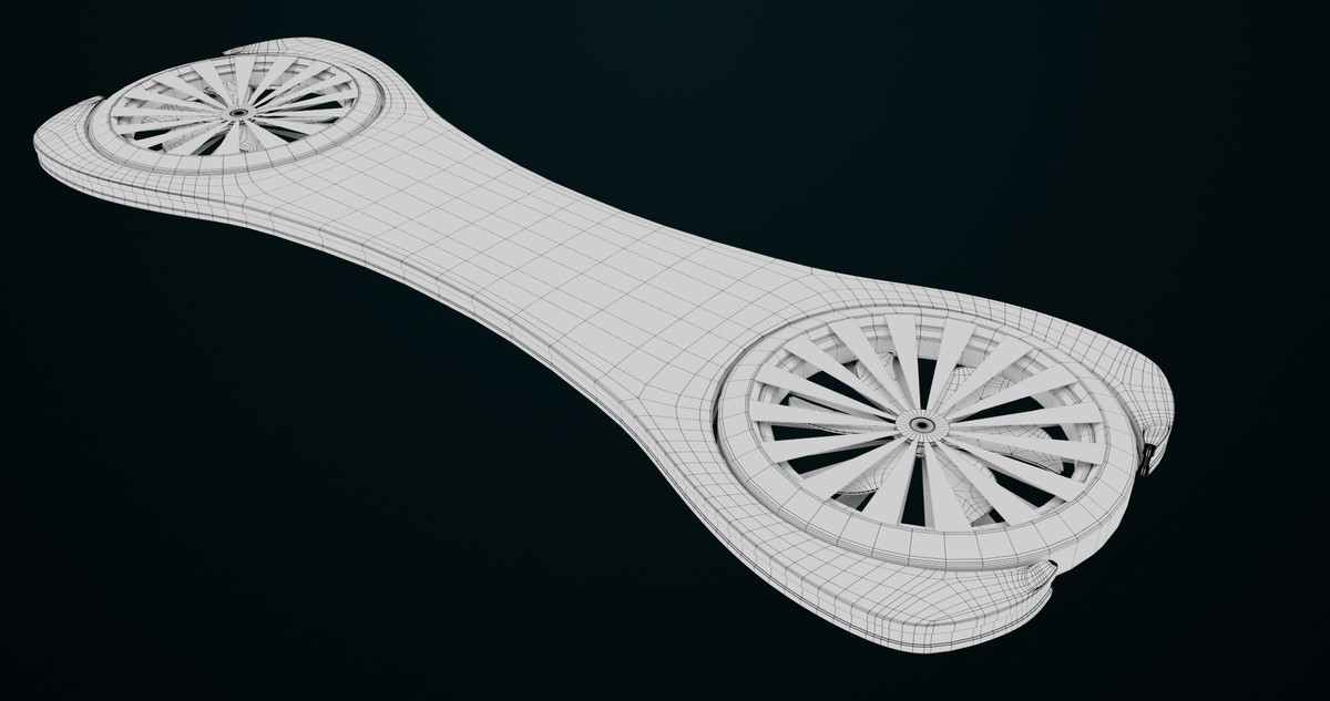 Sci Fi Hoverboard 3 URP HDRP Textures