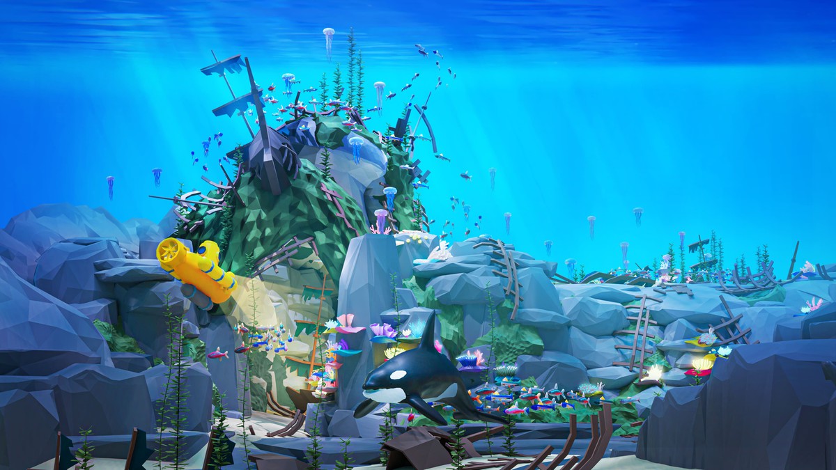 Underwater World - Low Poly 3D Models Pack