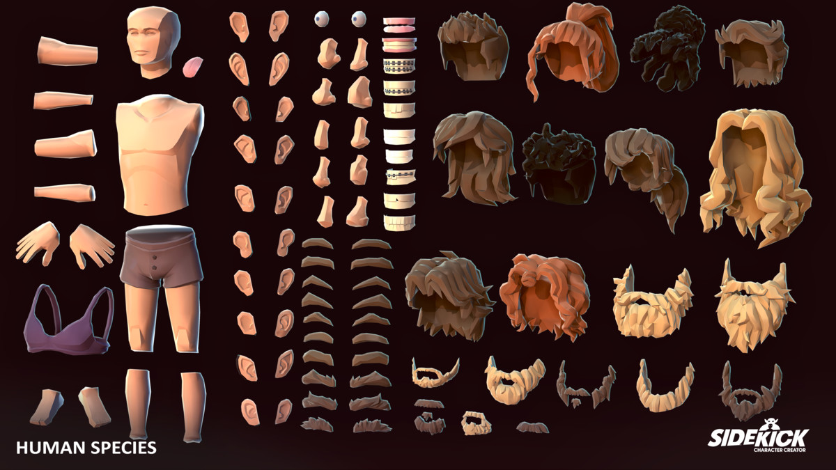 Sci-Fi Civilians – Sidekick Modular Characters by Synty
