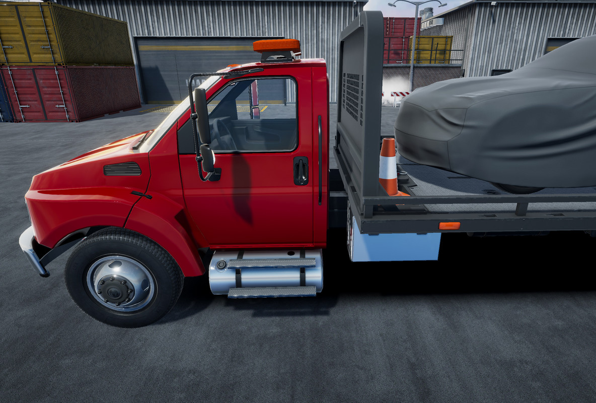 Rollback towing truck