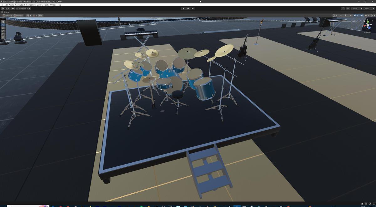 Big Butterfly Concert Arena Stage Venue Modular 3D Model