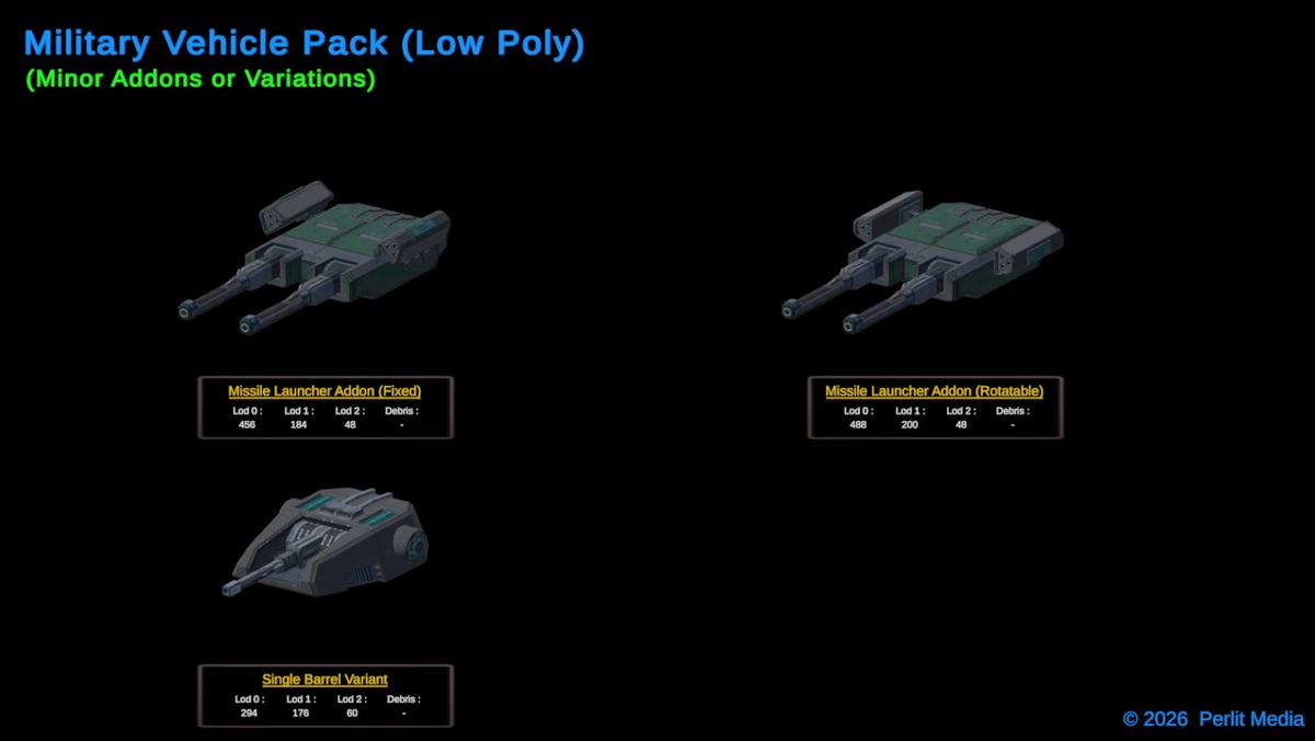 3D Military Vehicle Pack (LowPoly)