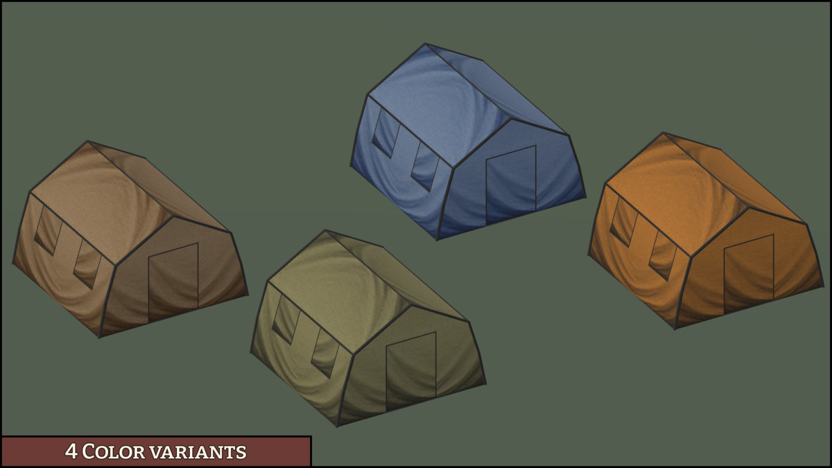 Campsite - Retro Style Modular Environment Pack