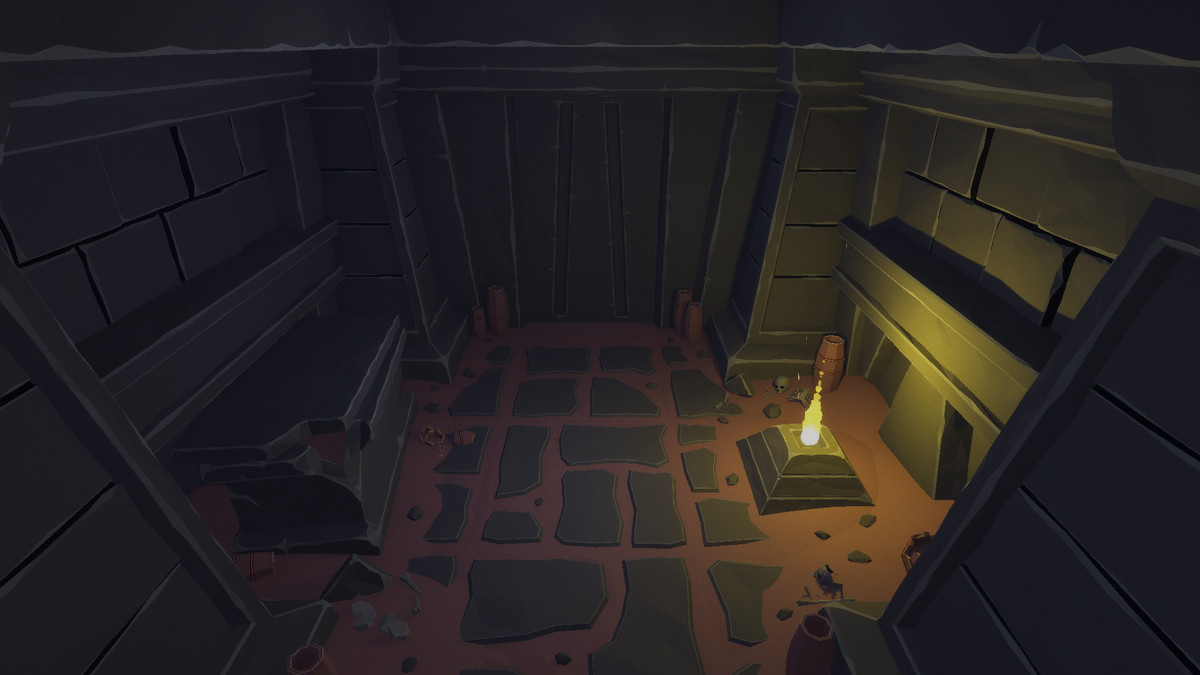 Low Poly Style Desert Dungeon