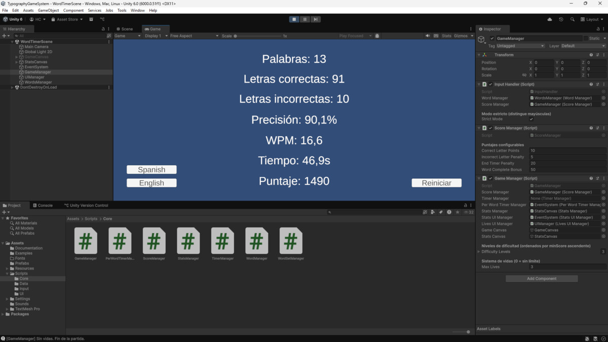 TypographyGameSystem