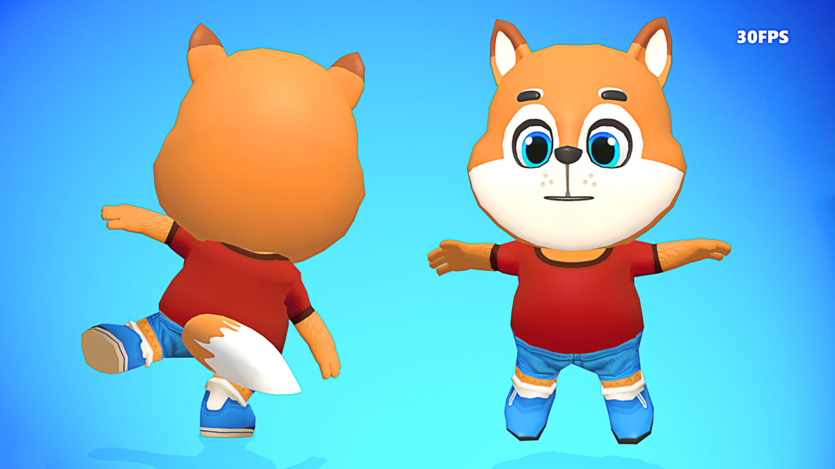 Fox Dog Animated