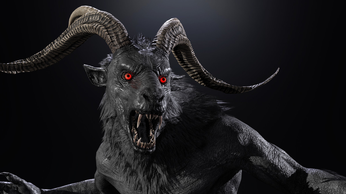 Chort, Goatman, Baphomet, Demon - Mythical Creatures (Bonus: Zombie Skin)
