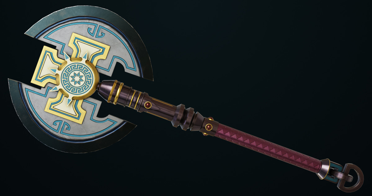 6 Battle Axes Collection 02 URP HDRP Textures