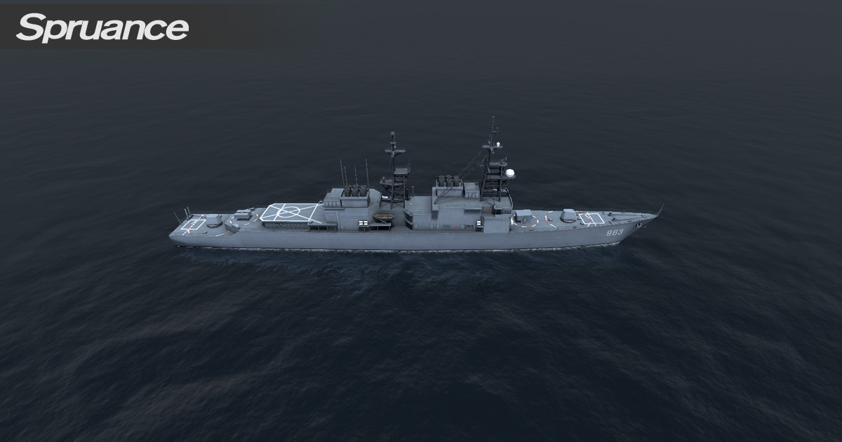 Low Poly Military Warship Collection 9