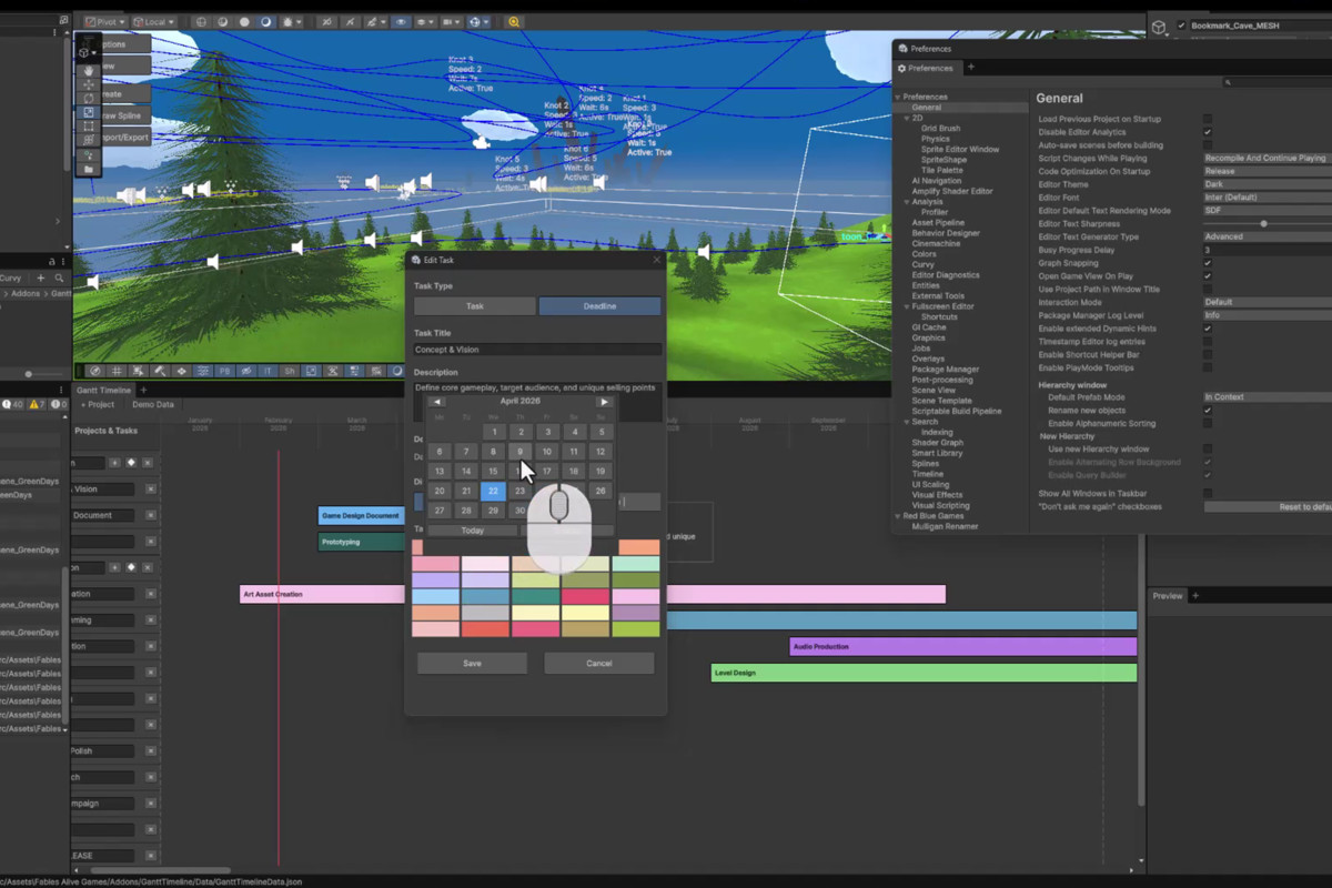 Gantt Timeline - Game Development Project Tracker, image 4