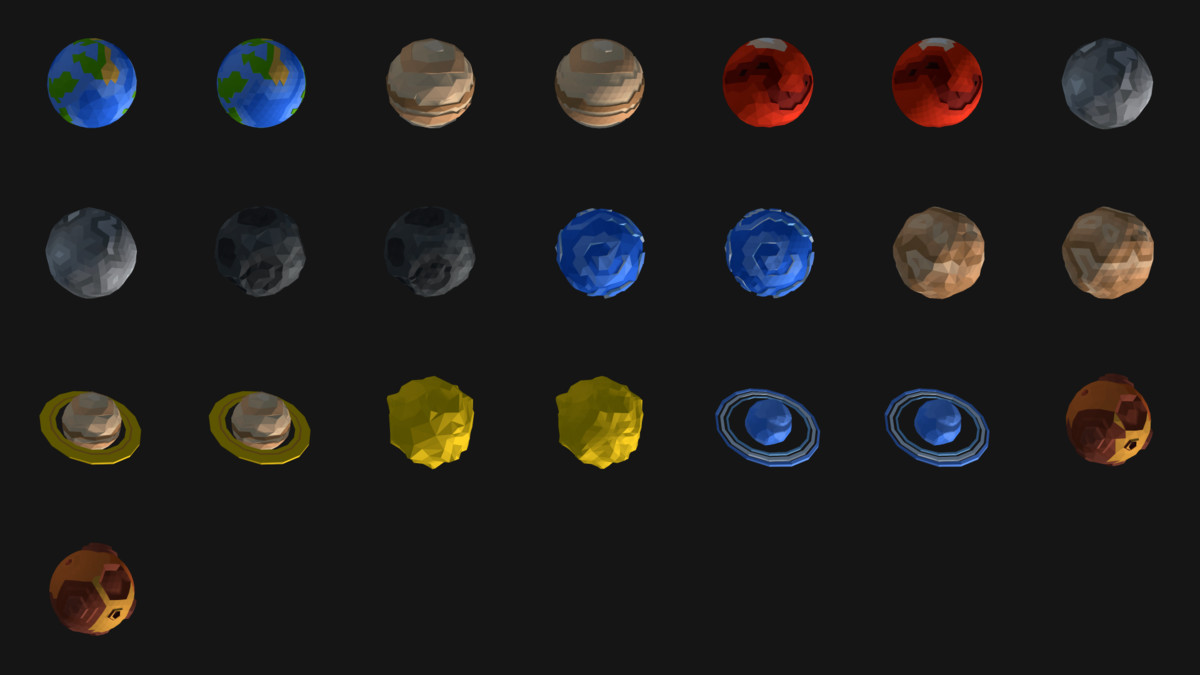 CosmoKit: Stylized Low Poly Planets
