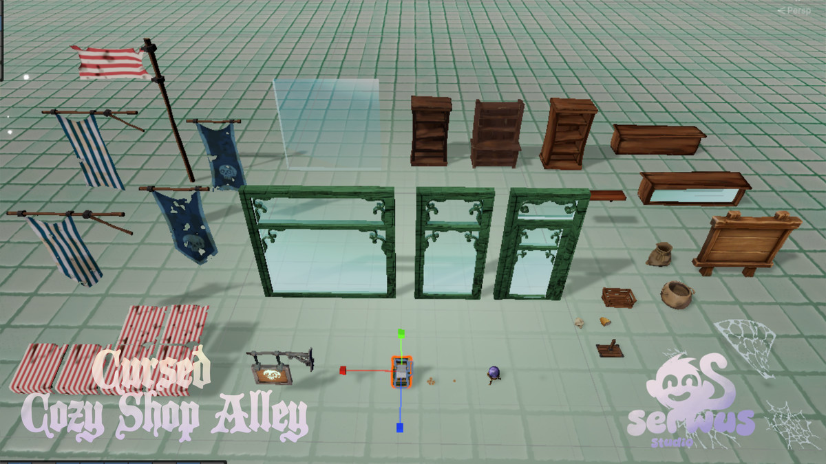 Cursed Cozy Shop Alley Enivro Kit system