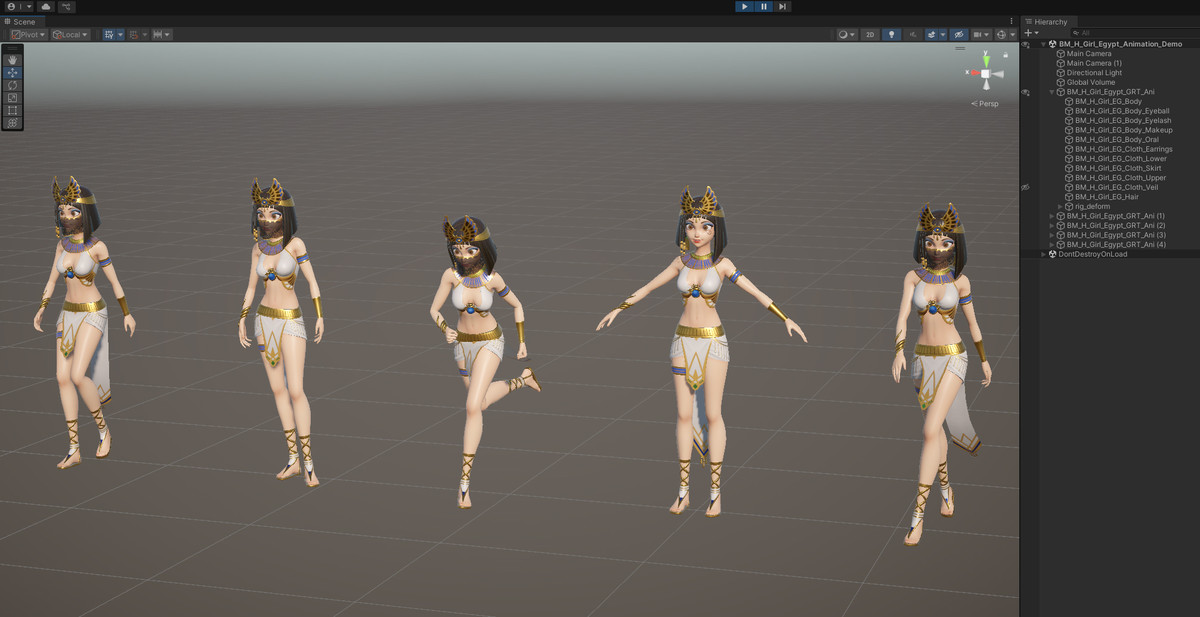 HQ Egyptian Queen(well-proportioned figure)-Animation