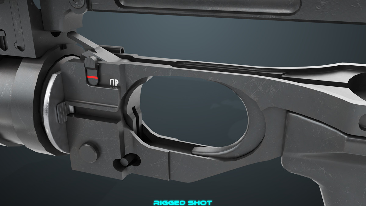 Grenade Launcher 03 Standalone Black URP HDRP Textures