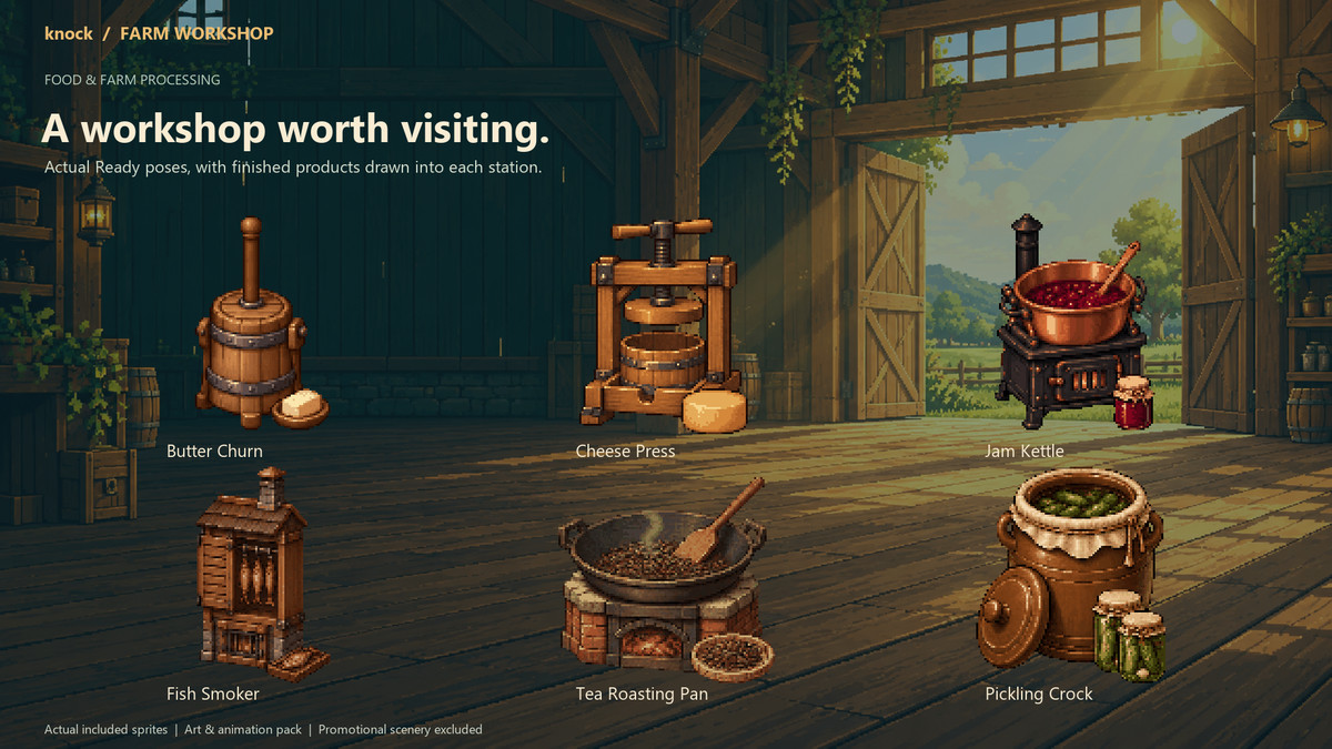 Pixel Farm Workshop - Animated Production Stations v.1
