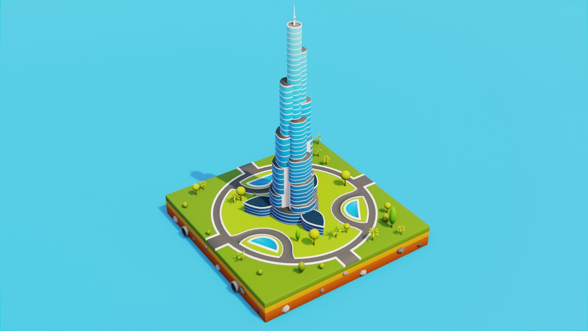 Low Poly Middle East LandMarks by IGS