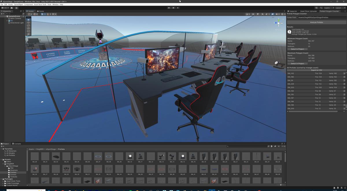Esports Stage Environment - Futuristic 3d Arena Interior (Gaming Tournament Cup)