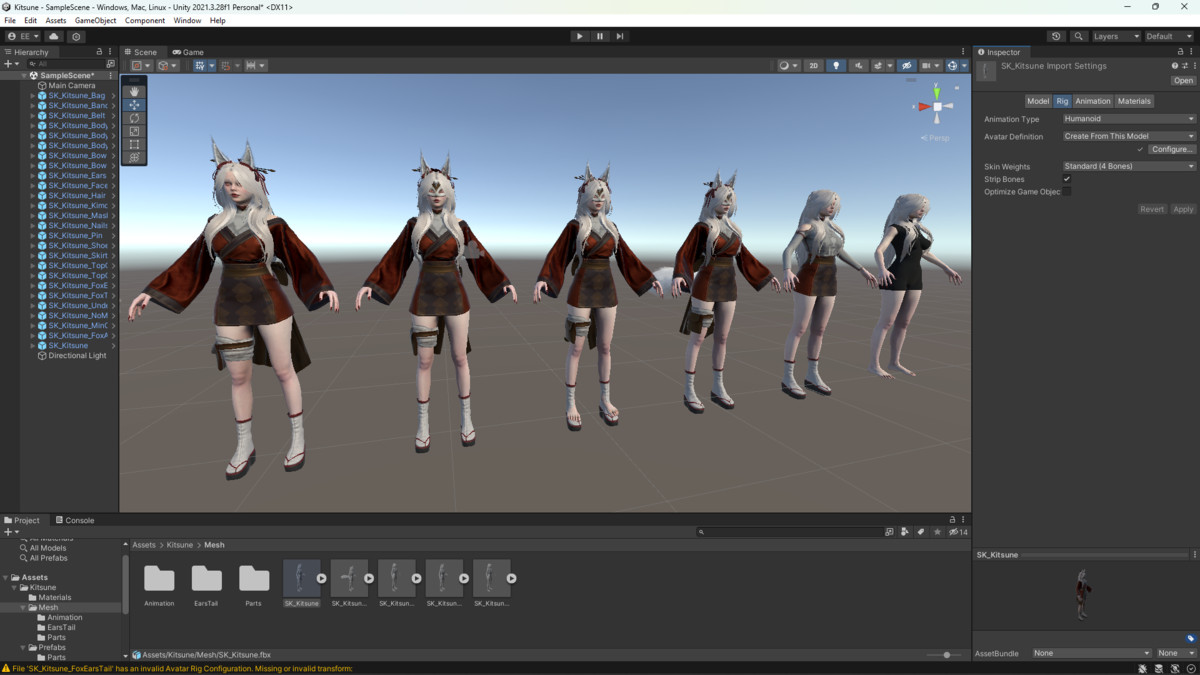 Kitsune Game Ready
